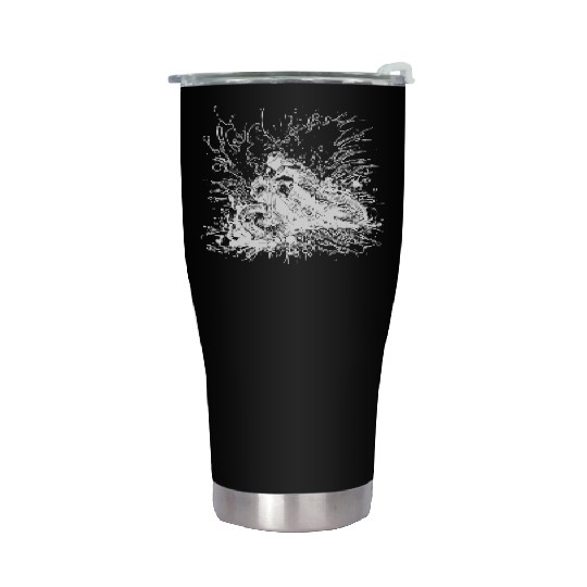 Racing Motorcycle Splash Style Stainless Steel Tumblers