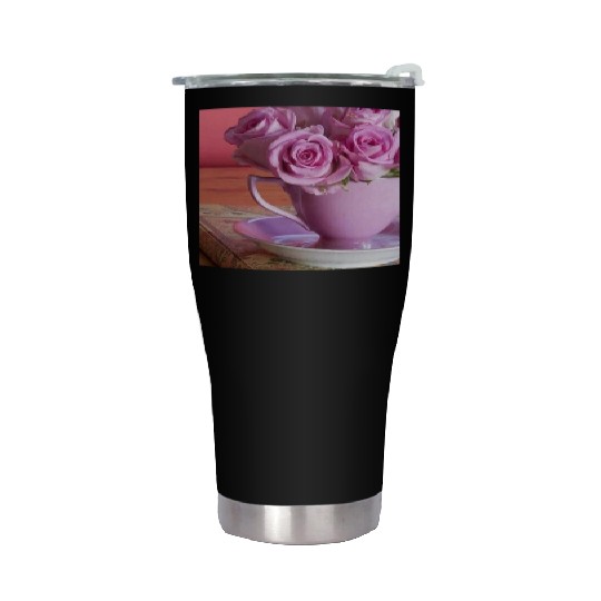 Beautiful Floral print Stainless Steel Tumblers