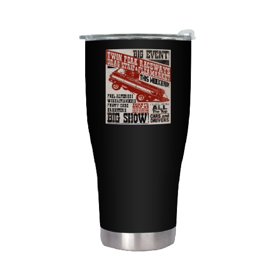 vintage, hot, rod, Classic, Racing, auto, automot Stainless Steel Tumblers