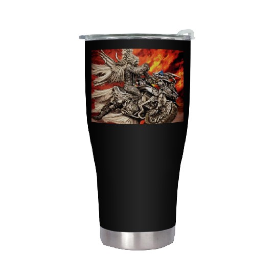 Devil Hellfire Riding Motorcycle Stainless Steel Tumblers