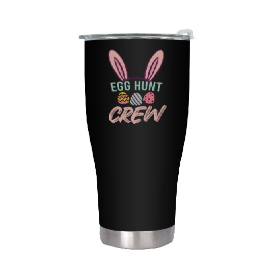 Egg Hunt Crew Funny Easter Day Stainless Steel Tumblers