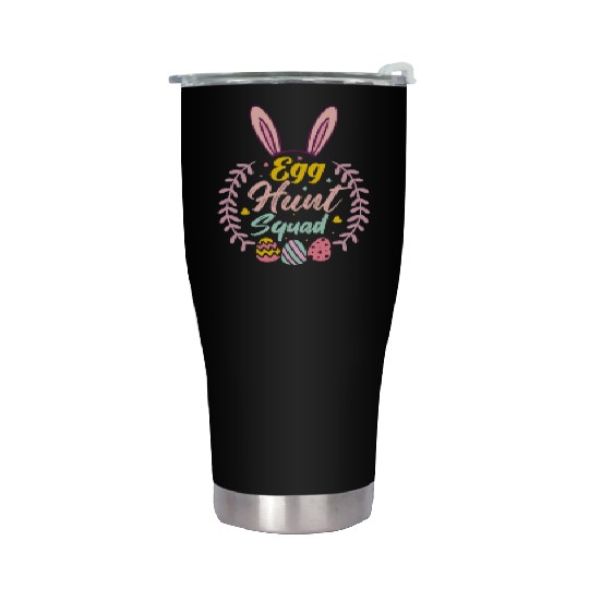 Egg Hunt Squad Hunting Season Funny Easter Day Stainless Steel Tumblers