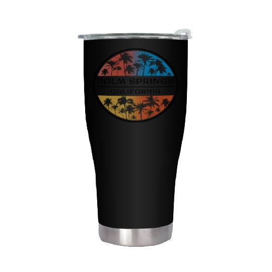 Palm Springs California Palm Tree Stylish Stainless Steel Tumblers