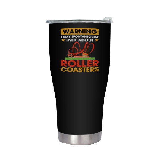 Vintage Roller Coaster Roller Coaster Lover Stainless Steel Tumblers