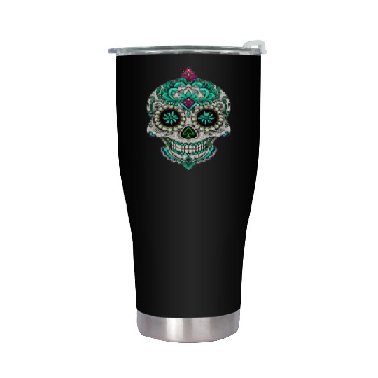 Royal Sugar Skull Stainless Steel Tumblers