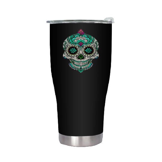 Royal Sugar Skull Stainless Steel Tumblers