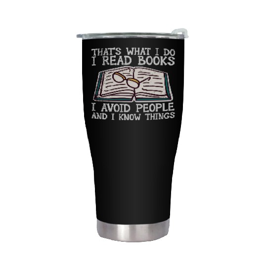 Book Lover Literature Book Reading Novels Stainless Steel Tumblers