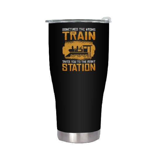Train Transportation Train Lover Train Station Stainless Steel Tumblers