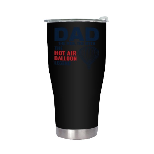 Hot Air Ballooning Hopper Balloon Dad Balloonist Stainless Steel Tumblers