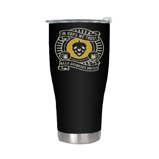 Beer "In Hops We Trust" Beer Lover Gift Stainless Steel Tumblers