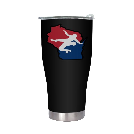 Wisconsin Wrestling Stainless Steel Tumblers