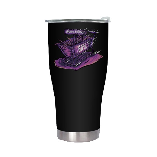 Trolley Black Friday Stainless Steel Tumblers