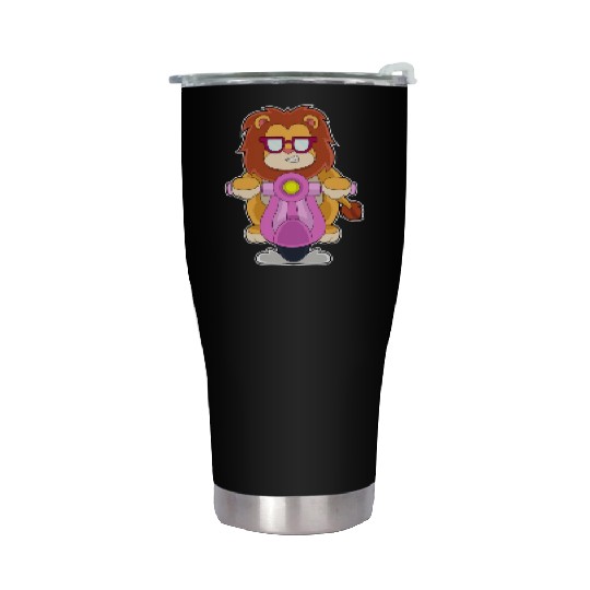 Lion Scooter Stainless Steel Tumblers
