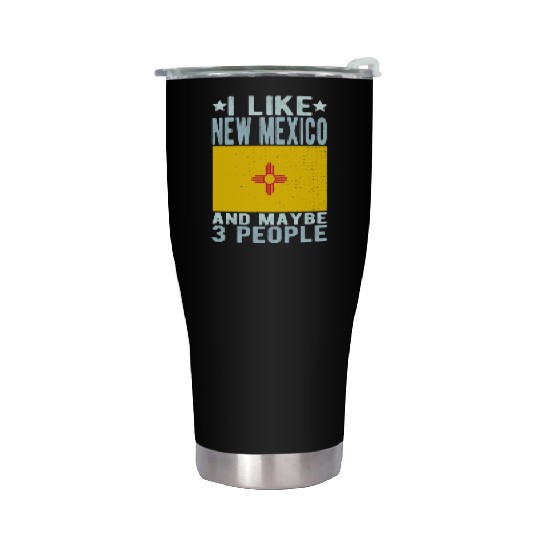 New Mexico Flag US State Stainless Steel Tumblers