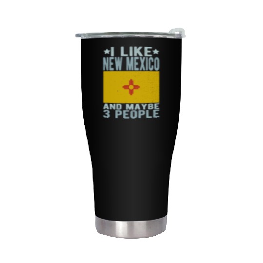 New Mexico Flag US State Stainless Steel Tumblers