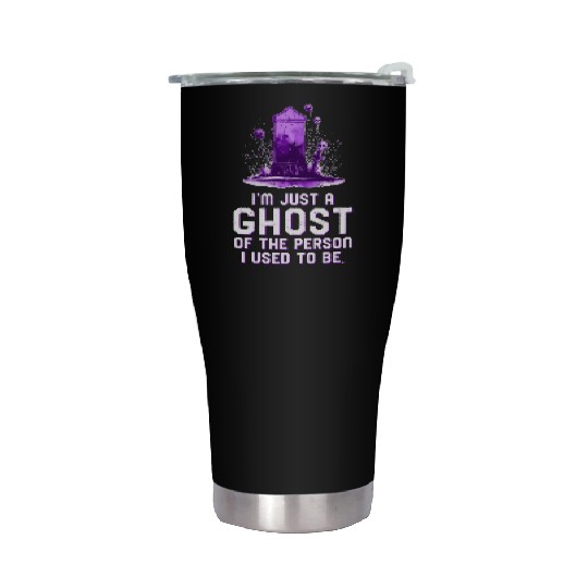 A Ghost Of Who I Used To Be Emo Unisex Stainless Steel Tumblers