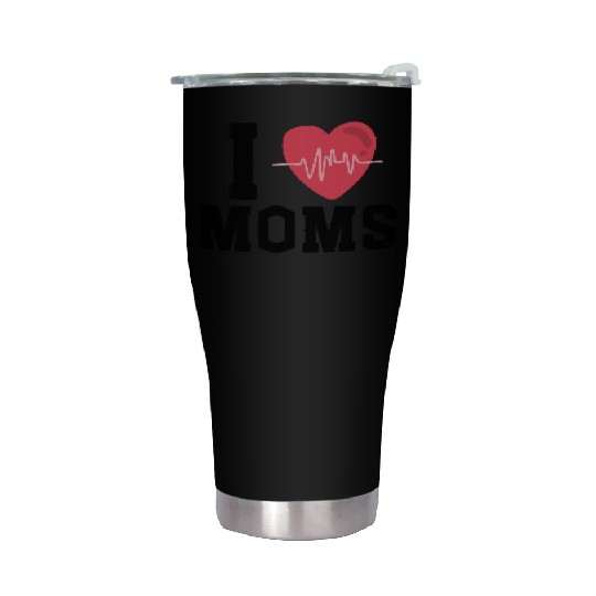 I Love Muscle Mommies Stainless Steel Tumblers