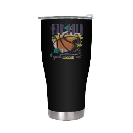 Play basketball Stainless Steel Tumblers