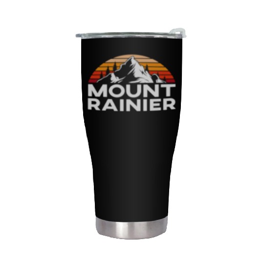 Mount Rainier Mountaineer Summit Sport Hiking Stainless Steel Tumblers