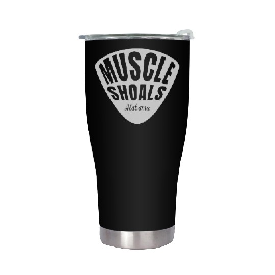 Muscle Shoals Albm Guitar Pick Music Recording Stainless Steel Tumblers