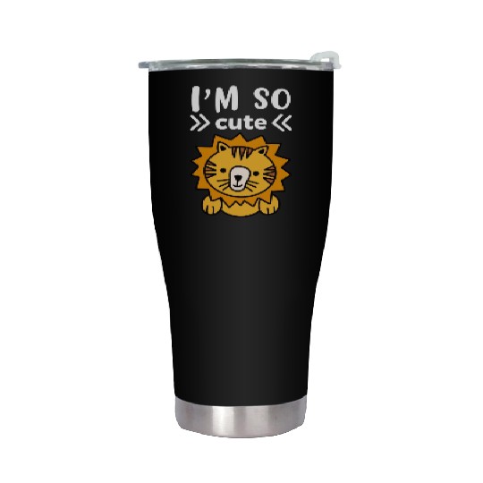 I m So Cute Lion Children Lion Stainless Steel Tumblers