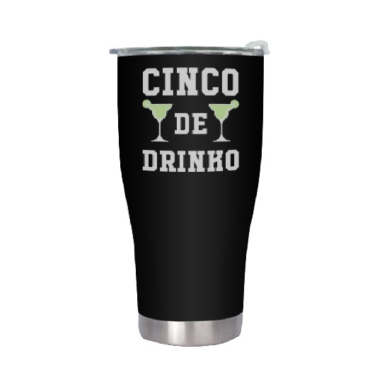 Cinco De Drinko Lime Cinco De Mayo May Fifth Stainless Steel Tumblers