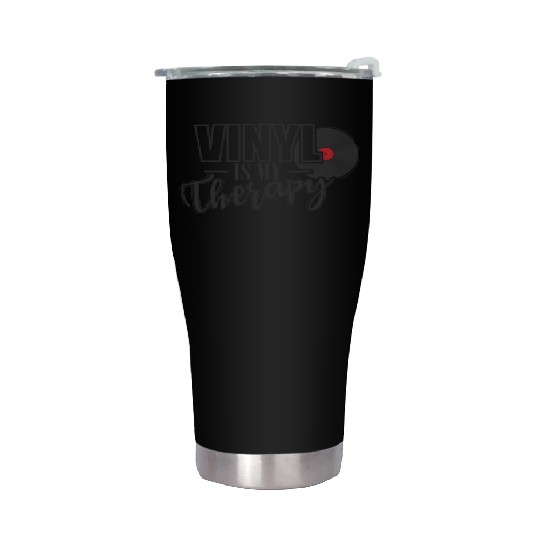 Vinyl is my Therapy Vinyl Record Music Stainless Steel Tumblers