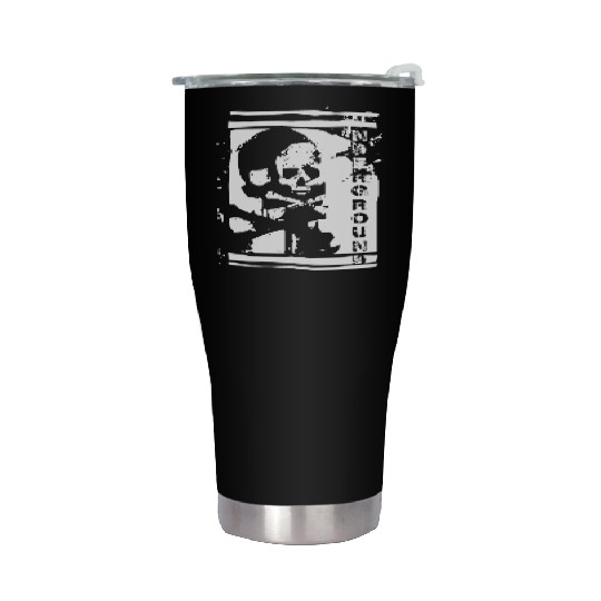 UNDERGROUND skull PUNK design Stainless Steel Tumblers