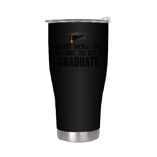 Right Now All I Want To Do Is Graduate Stainless Steel Tumblers
