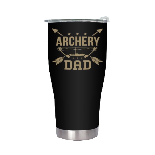 Archery Dad Bow Arrow Hunting Gift Shooting Race Stainless Steel Tumblers