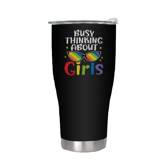 Gay Rights Rainbow Pride Month LGBTQ Pride Parade Stainless Steel Tumblers