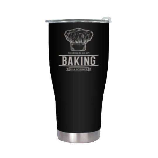 Cooking is an Art, Baking is a Science Stainless Steel Tumblers