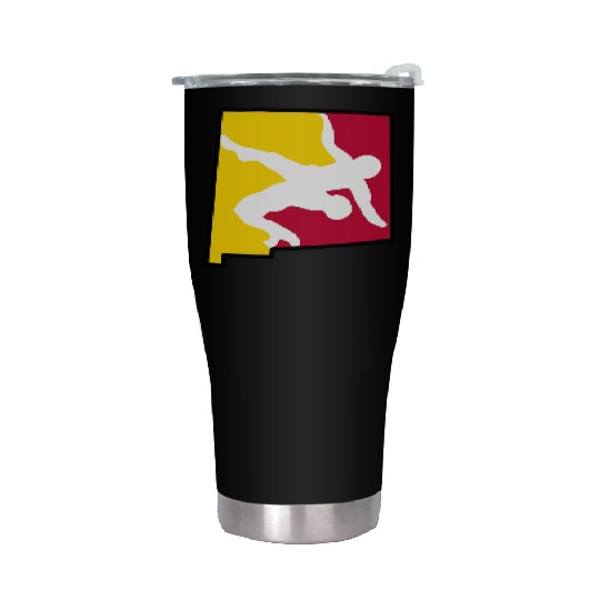 New Mexico Wrestling Stainless Steel Tumblers