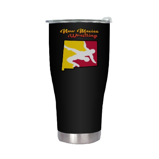 New Mexico Wrestling Stainless Steel Tumblers
