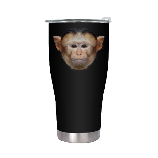 Capuchin Monkey Face Stainless Steel Tumblers