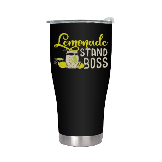 Lemonade Stand Boss Funny Lemon Juice Businesslemo Stainless Steel Tumblers
