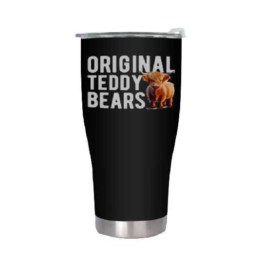 Original Teddy Bears Highland Cow Scottish Cattle Stainless Steel Tumblers