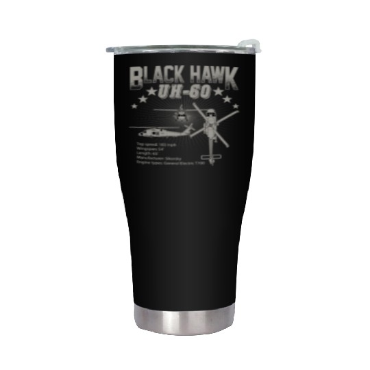 Sikorsky UH 60 Black Hawk Stainless Steel Tumblers