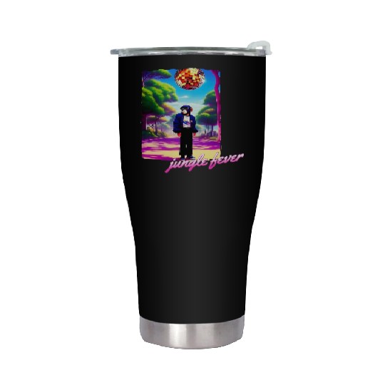 Jungle Fever Chimpanzee Disco Anime 90's Stainless Steel Tumblers