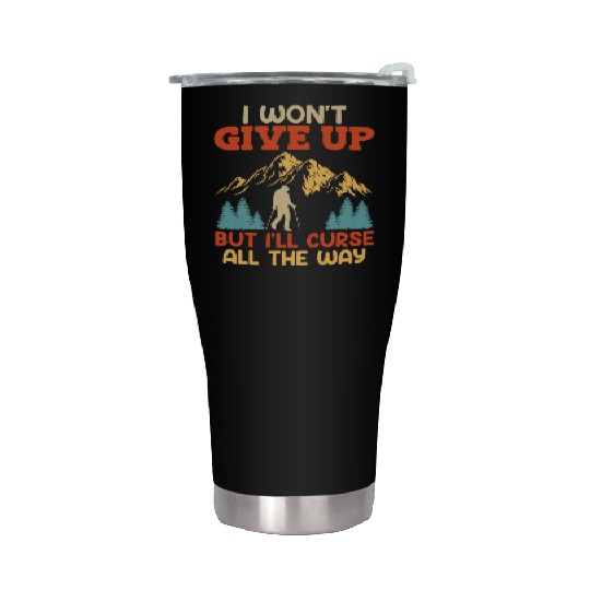 Mountaineer funny Wanderlust Mountain fan Hiking Stainless Steel Tumblers