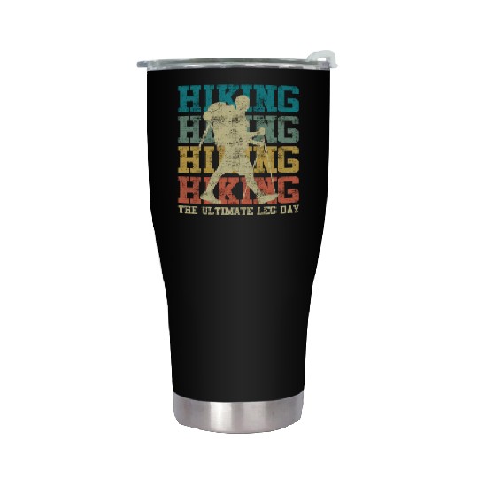 Wanderlust Ultimate Leg Day Mountain Fan Hiking Stainless Steel Tumblers