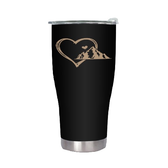 Mountain love Wanderlust Mountains Hiker Summit Stainless Steel Tumblers