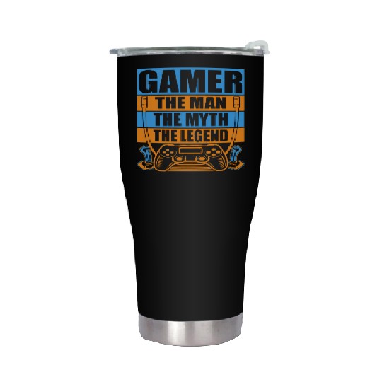 Gamer The Man, The Myth, The Legend Stainless Steel Tumblers