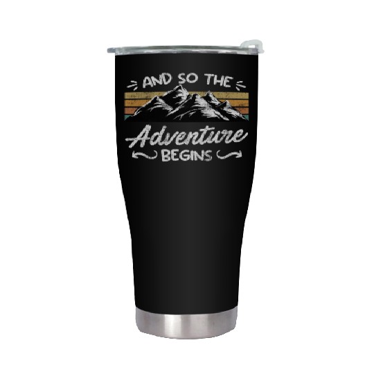 And so the Adventure begins Wanderlust Wanderer Stainless Steel Tumblers