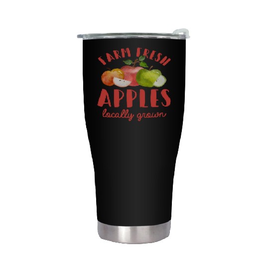 Apple Picking Farm Fresh Apples Farmer For Kids Stainless Steel Tumblers