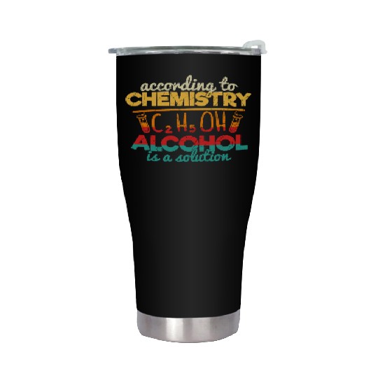 Funny Retro Vintage Science Chemistry Teacher Stainless Steel Tumblers