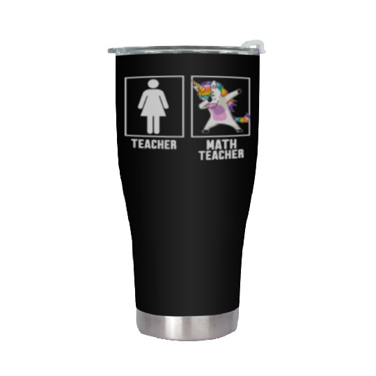 Teacher Vs Math Teacher Stainless Steel Tumblers