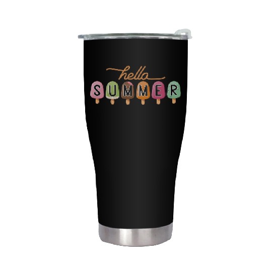 Ice Cream Design For Summer Lover Stainless Steel Tumblers