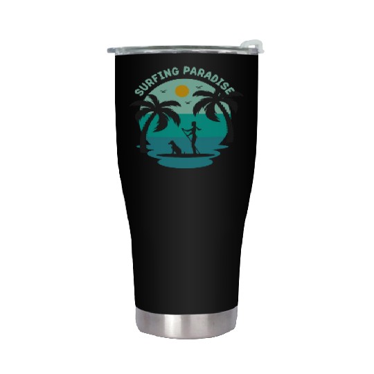 Summer Days Beach Paradise Stainless Steel Tumblers