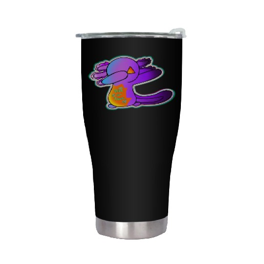 Jack O Lantern Axolotl Halloween Trick Or Treat 1 Stainless Steel Tumblers